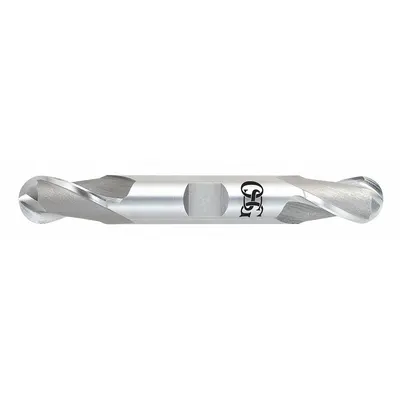 OSG Ball End Mill: Cobalt, Double End, 2 Flute, 1/2" Mill Dia, 13/16" LOC - Double-End Cobalt Ball End Mills