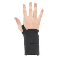 CONDOR Wrist Wrap: Ambidextrous, S Ergonomic Support Size, Black, Fits 5 to 7 in