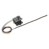 The GE WB20K8 thermostat assembly is a replacement component for GE ovens. It regulates oven temperature to maintain consistent heating for baking and roasting. This part is used in residential and commercial cooking applications