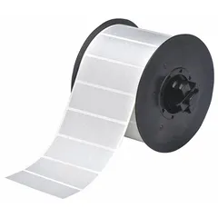 Precut label roll with a checkerboard footprint pattern that provides tamper evidence by leaving a permanent void message upon removal. Designed for use with the Brady S3700 printer series. Each label measures 1 in x 3 in with a 1 in core. Suitable for sealing equipment, enclosures, or access points to indicate unauthorized access.
