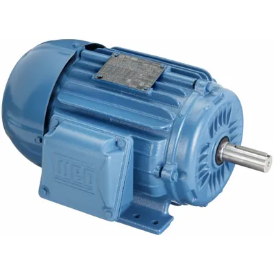 WEG General Purpose Motor: Rigid Base Mount, Totally Enclosed Fan Cooled, 2 hp - Rigid Base 3-Phase General Purpose AC Motors