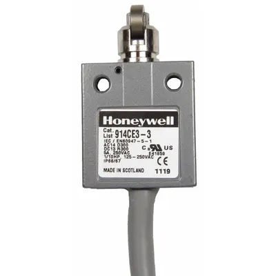 Honeywell Non Plug-In Limit Switch: Cross Roller Plunger, Metallic - Top-Mount Roller-Plunger Limit Switches
