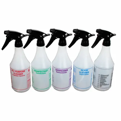TOLCO Trigger Spray Bottle, 24 oz, 5-Pack - Bottles with Trigger Sprayer