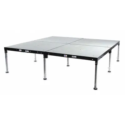 BIL-JAX 0106-GPSP-24X32 Adjustable-Height Stage Package, 32 ft L x 24 ft W - Adjustable-Height Stages