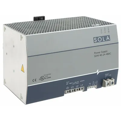 SOLAHD DC Power Supply: DIN Rail, 960 W Output Power - Rated, 40 A Current - Output - DIN Rail Mount DC Power Supplies