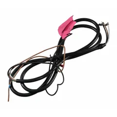 This pendant cord is designed for single-speed control of hoists, enabling operators to raise, lower, or stop loads from a distance. It is suitable for use in overhead lifting applications within industrial environments such as manufacturing and warehousing.
