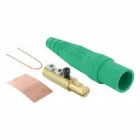 Single Pole Inline: Male, Green, 600V AC/600V DC, 190 A, Double Set Screw Termination, 16 Series (MPN 16D44-UG)