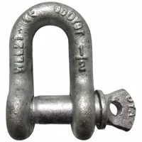APPROVED VENDOR Anchor Shackle: Chain Shackle, 4,000 lb Working Load Limit, 13/16 in Wd Between Eyes (MPN 55AY03)
