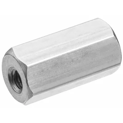 USA INDUSTRIALS Hex Standoff: Inch, Female x Female, Hex, Brass, Zinc-Plated, 1/8 in Overall Lg - Brass Female x Female Standoffs