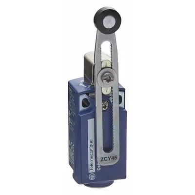 TELEMECANIQUE SENSORS Limit Switch: Roller Lever, XCKP, 0.22 in Roller Wd - Roller Lever-Arm Limit Switches