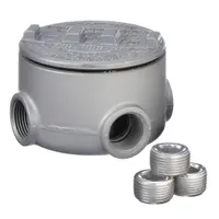Conduit Outlet Body: Aluminum, GRU, 1/2 in Trade Size, XAT Body, 13.5 cu in Body Capacity (MPN GRU50-A)