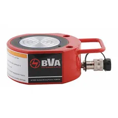 Single-acting hydraulic ram with 150 ton nominal capacity and 1 in nominal stroke. Constructed from steel. Suitable for heavy lifting, pressing, and maintenance tasks in industrial settings.