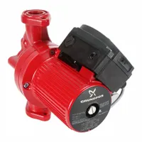 Circulating Pump: 3/8 hp HP, 115V AC, Cast Iron, 3, 26 ft Max. Head, 11 in Face to Face, Inline (MPN 96402708)