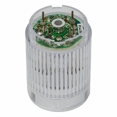 PATLITE Tower Light Module: Steady, 24V DC, Red, 25 mm Overall Dia, 30 mm Overall Ht - Steady Light Modules