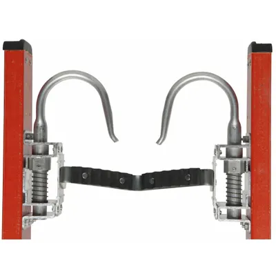 WERNER Ladder Cable Hook and V-Rung Kit: For Extension Ladders, 3 in Projection - Cable Hook & V-Rung Stabilizers