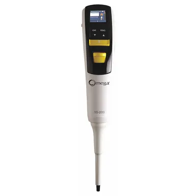 COLE PARMER Single-Channel Pipettor: 1 Channels, 200 ul Capacity - Max - Single Channel Pipetters