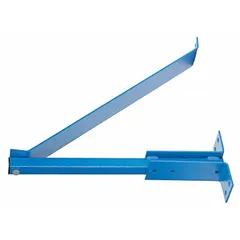 Steel mounting bracket with a blue finish, measuring 25 inches in length and 10 1/2 inches in width. Includes assembly hardware. Used for mounting equipment in industrial settings such as supporting machinery, conveyors, or structural components.