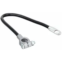 GROTE Battery Cable: Top Post Cable, 4 ga Wire Size, 16 in Overall Lg, Black, 60VDC, Bolt (MPN 84-9227)