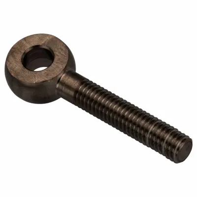 AMPG Fixed Rod End: Steel, Black Oxide, 45 mm Hole Center-to-End Lg, Left Hand - Steel Male Threaded Fixed Rod Ends