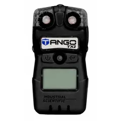 The Tango TX2 is a multi-gas detector for hydrogen sulfide monitoring. It features a black housing, LCD display, and lithium battery chemistry. Suitable for personal safety in industrial environments where hydrogen sulfide may be present.