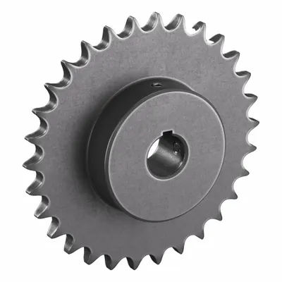 TSUBAKI Single Strand Sprocket: 50, For 5/8 in Chain Pitch, 1 in Bore Dia, 30 Teeth - Size 50 Fixed-Bore Roller Chain Sprockets