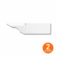 SLICE Utility Blade: 2 1/4 in Blade Lg, 19/32 in Blade Wd, 0.07 in Blade Thick, 56ME20, 2 PK (MPN 10484)