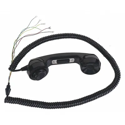 HUBBELL GAI-TRONICS Handset Kit: Plastic, Handsets, Cable Tie/Curly Cord/Screws/Spring Clip
