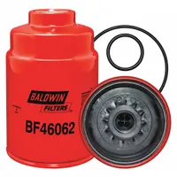BALDWIN FILTERS Fuel Filter: Spin-On, 6 3/8 in Overall Lg, 4 1/16 in Outside Dia, Diesel Fuel (MPN BF46062)