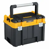 DEWALT TSTAK Tool Box: 13 5/16 in W x 17 13/16 in D x 12 5/8 in H, Plastic, Black, Padlock (MPN DWST17814)