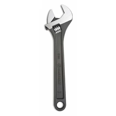 CRESCENT Adjustable Wrench: Alloy Steel, Black Oxide, 10 in Overall Lg - Automatic Locking Adjustable Wrenches
