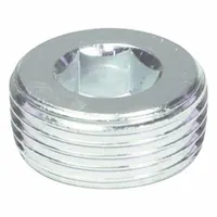 JW WINCO Threaded Plug: Steel, Metric Fine, M12x1.5 Thd, Internal Hex, 6 mm Drive Size (MPN 906-ST-M12X1.5-A)