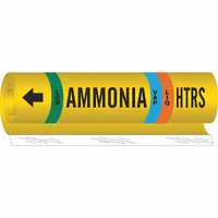 Pipe Marker: HTRS, LIQ/VAP, Low, Fits 1 1/2 to 2 3/8 in Pipe O.D., 1 Pipe Markers, With (MPN 57970)