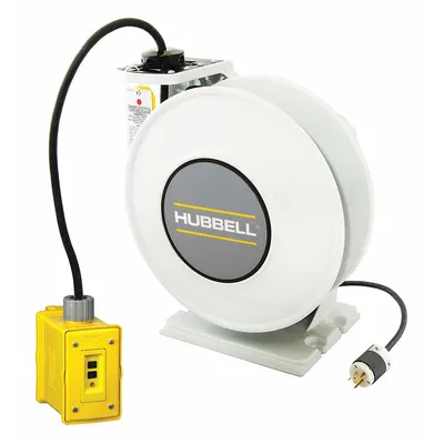HUBBELL WIRING DEVICE-KELLEMS Self-Retracting Cord Reel - Self-Retracting Cord Reels