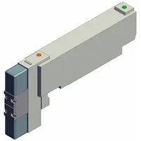 Solenoid Valve: Double Solenoid, Five-Way / Three-Position, 16.45 scfm Flow Rate - Max, Plug-In (MPN VQC2301N-51)