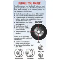 PHOENIX Dual Wheel Simulators, DOT Mount: Dual Wheel Simulators, DOT Mount, For 16 in Wheel Dia (MPN N6664)