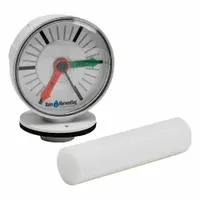 BUSHMAN Water Level Gauge: 9 1/2 in Overall Ht, 1 1/4 in Overall Wd, 4 in Overall Lg (MPN TATG02)