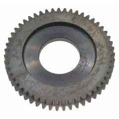 This intermediate cluster gear is a replacement component for hoist systems. It transfers motion between shafts within the gear train, supporting lifting operations in industrial environments such as manufacturing and warehousing.