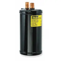 PARKER Suction Line Accumulator: 5/8 in Sweat, 4.38 lb Capacity, 9.62 in Ht, 4 in Dia (MPN PA4065-9-5C)