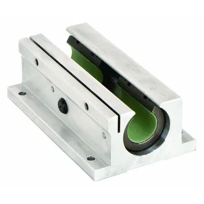 THOMSON Linear Pillow Block Bearing: Twin, Self-Aligning, 1 in Inside Dia, TEP 950 - Twin Closed Self-Aligning Pillow Block Linear Plain Bearings