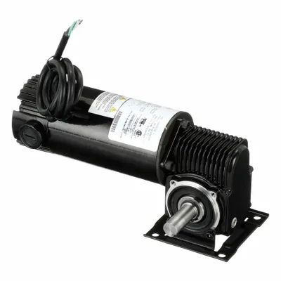 Dayton Gearmotor: Right Angle, 90V DC, TENV, 30 RPM, 94 in-lb Max Torque - Right Angle DC Gearmotors