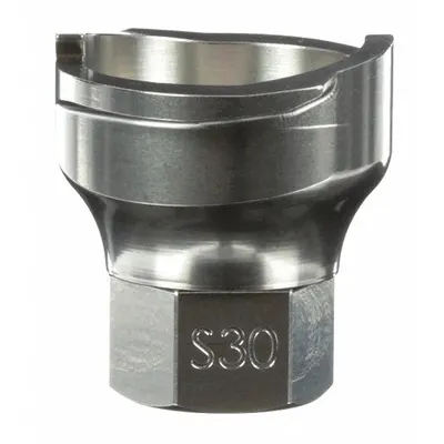 3M PPS S30 Stainless Steel Spray Gun Cup Adapter, 5/8 in Thread - Adapters for Spray Gun Cups