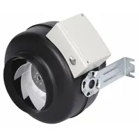 In-Line Duct Fan: 1,038 cfm Max., 12 in Duct, 298.3 W, 120V AC, 1 Ph, IP54, Steel (MPN 23230)