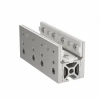 Linear Bearing: 10 Series, 4 in L x 2 1/16 in W x 1 5/8 in H, Silver, Single Mount, Std, Anodized (MPN 6732)