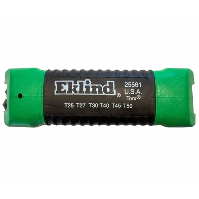 EKLIND Torx Key Set: Short, 6 Pieces, T25/T27/T30/T40/T45/T50 Tip Size, Std End - Folding Torx Key Sets