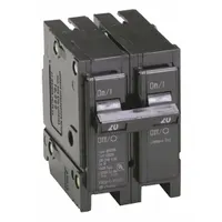 EATON Circuit Breaker: 20 A, 120/240V AC, Single Phase, 10kA at 120/240V AC, Type BR Loadcenters (MPN BR220)
