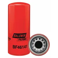 Spin-on fuel filter with paper media, 3 11/16 in outside diameter, and 1 3/8\"-12 thread size. Used in diesel fuel systems to remove contaminants and protect engine components