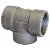 Steel socket-weld extreme-pressure pipe tee with three female socket connections, each sized 4 in. Designed for high-pressure piping systems to split or combine flow. The socket-weld joint provides a strong, leak-resistant connection suitable for industrial applications such as steam, oil, and gas lines