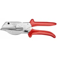 KNIPEX Shop Shears: Right-Hand, 8 1/2 in Overall Lg, Straight, Steel, Pointed, Red (MPN 94 35 215)