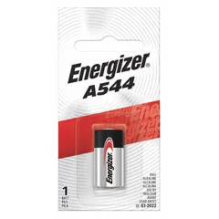 Alkaline battery in 544/28 size delivering 6V DC with 152 mAh capacity. Suitable as a compact power source for industrial equipment such as backup alarms, sensors, and portable instruments.