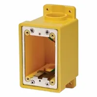 LEVITON FD Box: Stainless Steel, Rectangular, 1 Gangs, 3 1/8 in Box Dp, 3 1/8 in Box Wd (MPN FDBX1-YL)